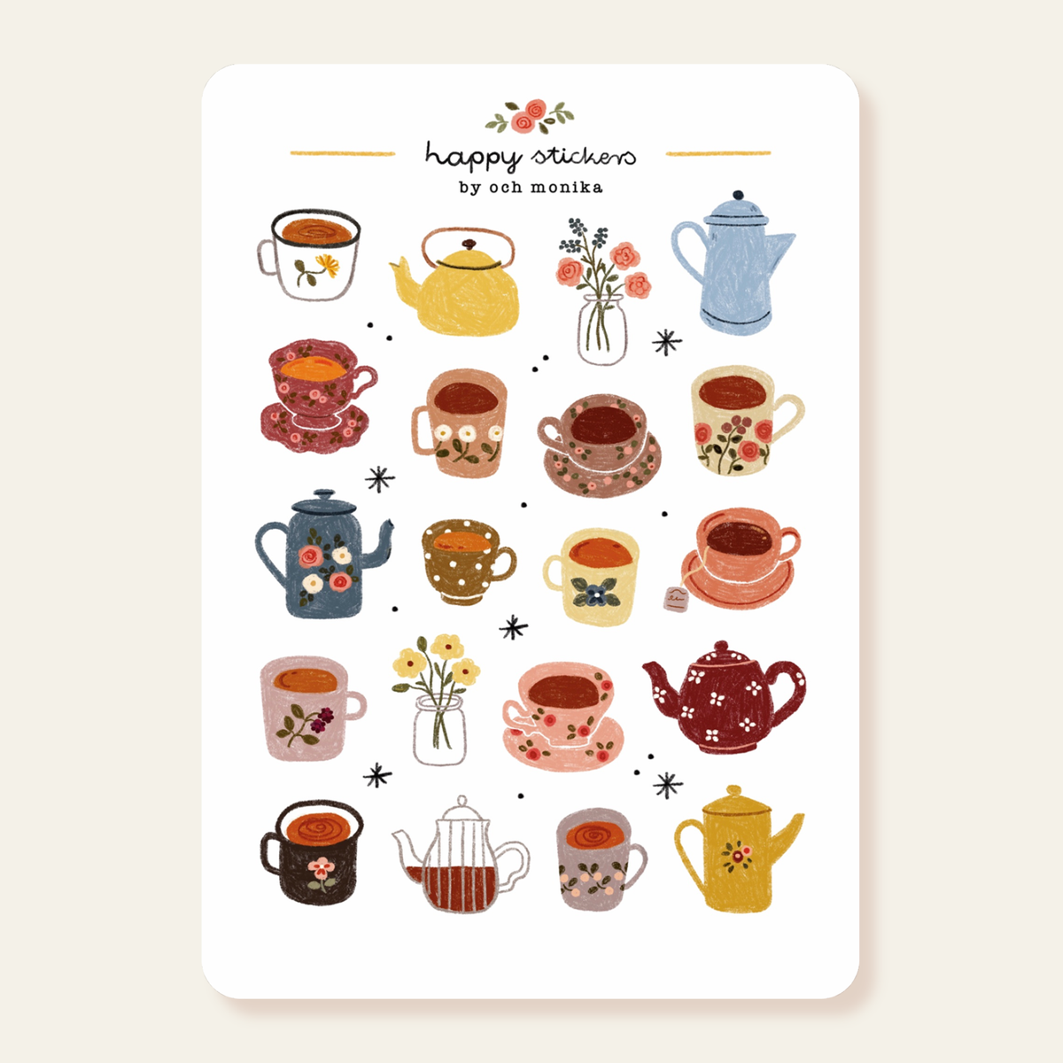Little Teacups klistremerker