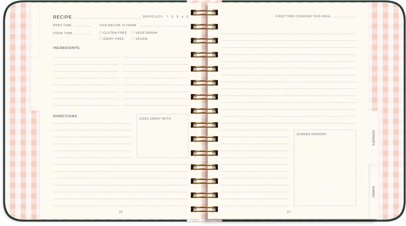 My recipes Oppskriftsbok | BURDE