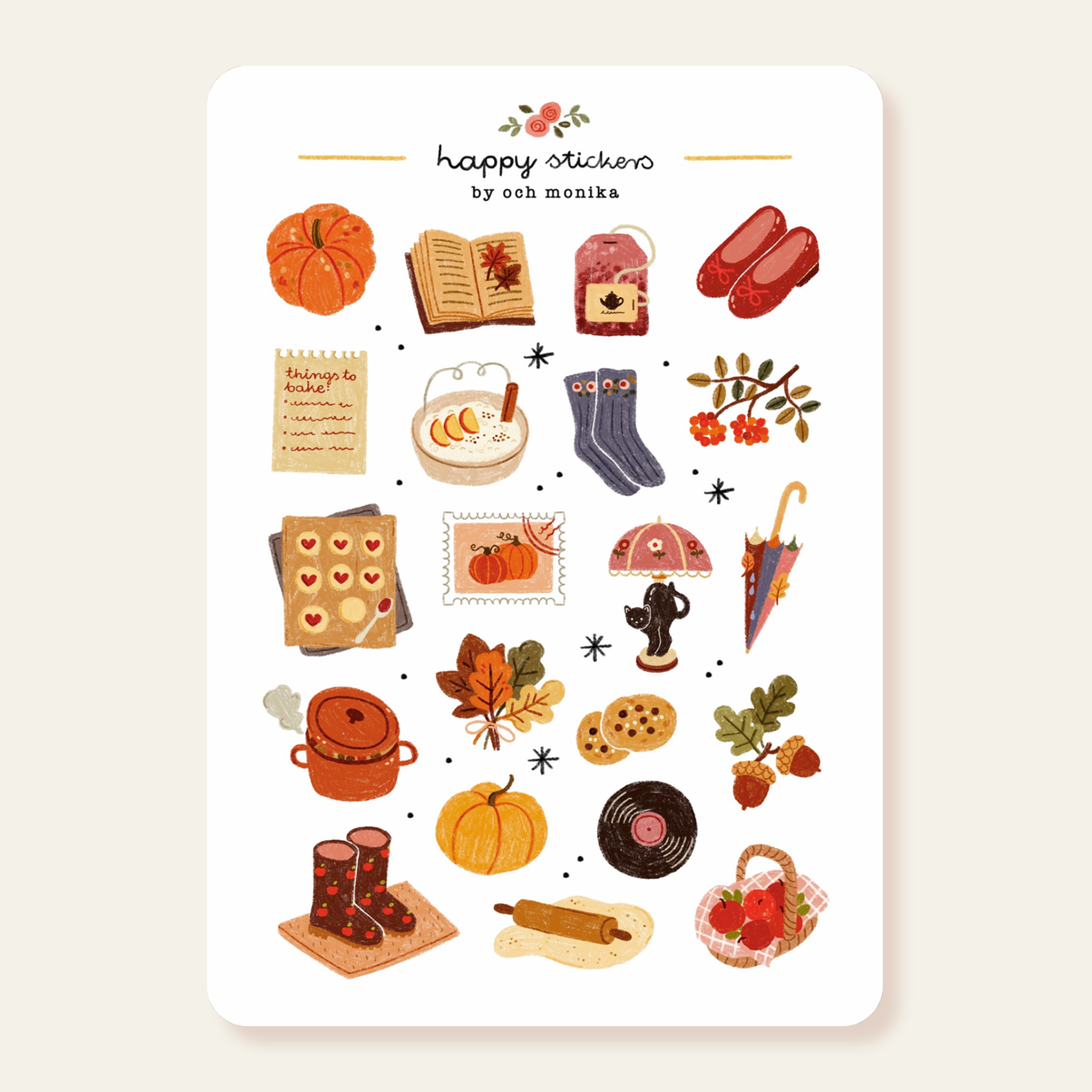 Hello Autumn klistremerker