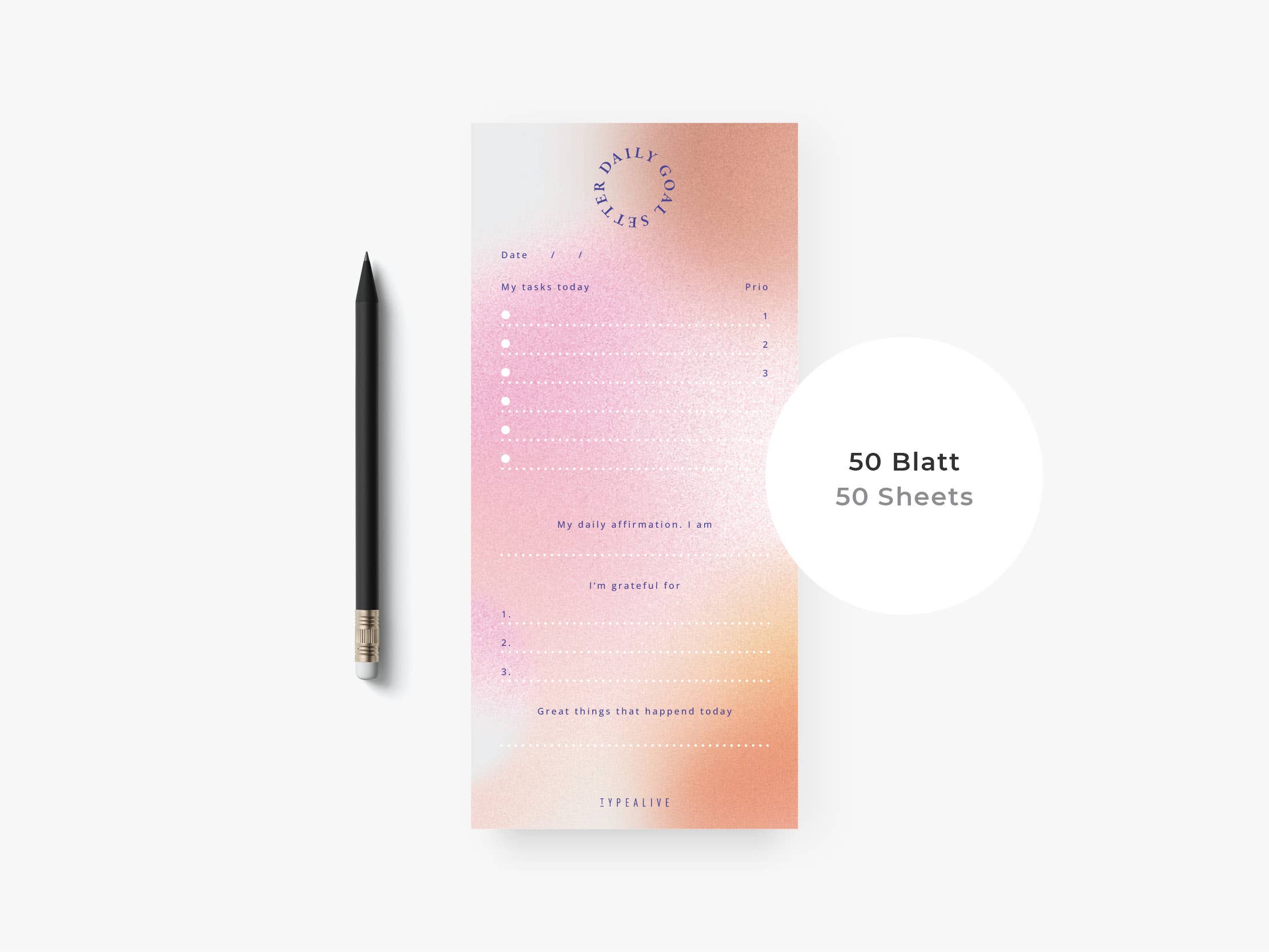 Notepad Daily Goals
