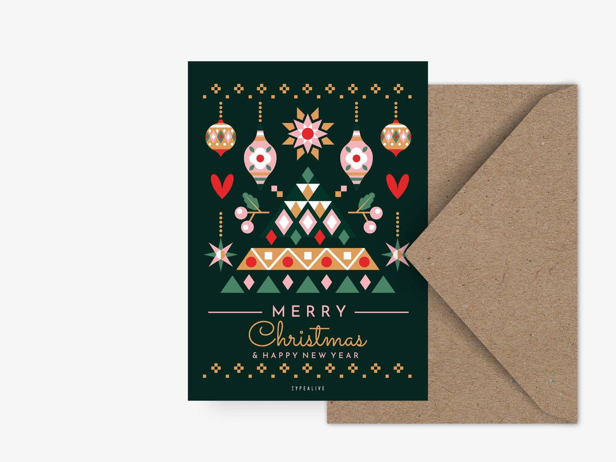 Geometric Christmas No. 3 | Kort