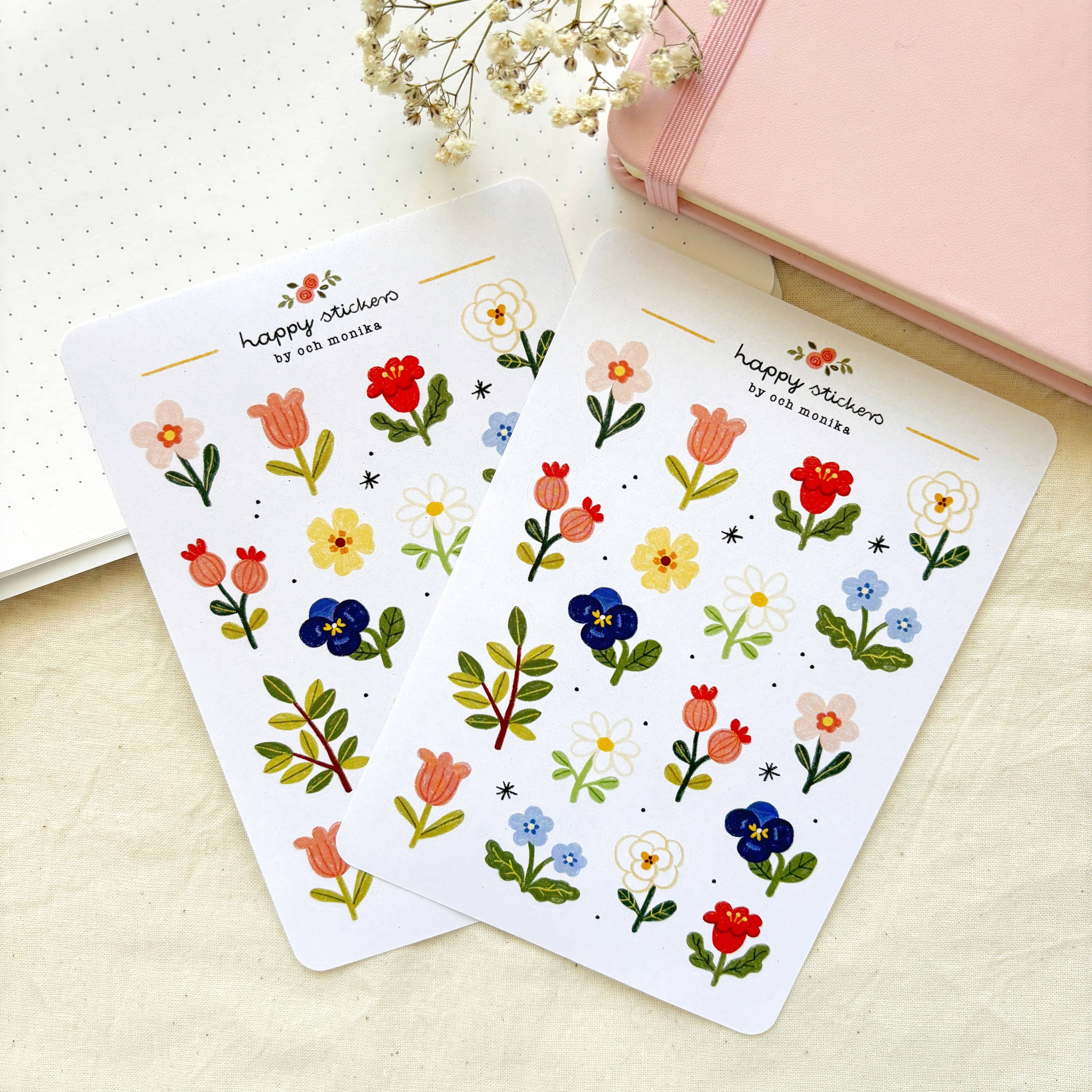 Floral klistremerker