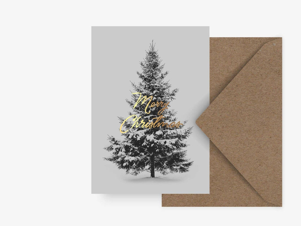 Merry Christmas | Dobbelt kort med konvolutt